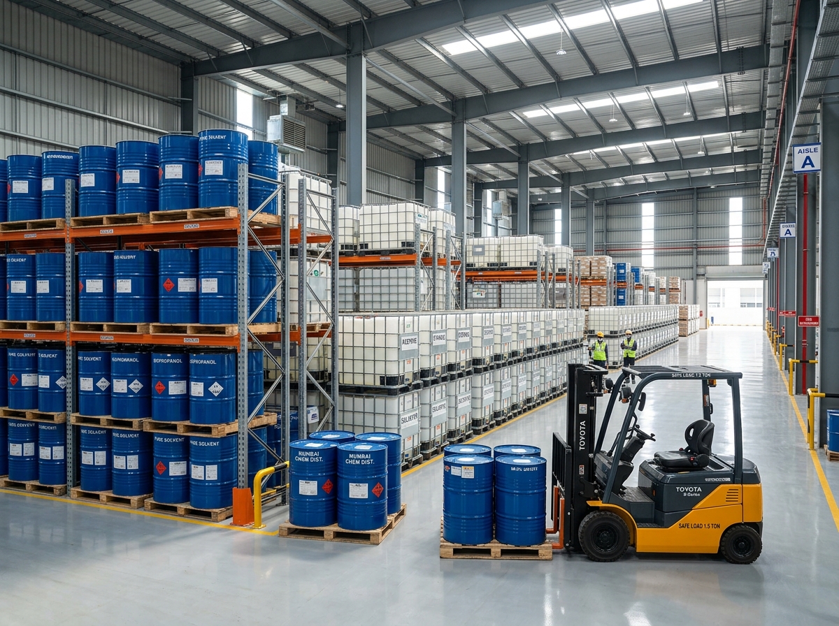 Mumbai Chemical Bulk Solvents Warehouse & Storage Depot